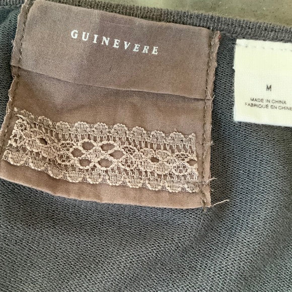 Anthropologie Guinevere Grey Linen Blend Open Front Drape Cardigan SZ M - Picture 10 of 14